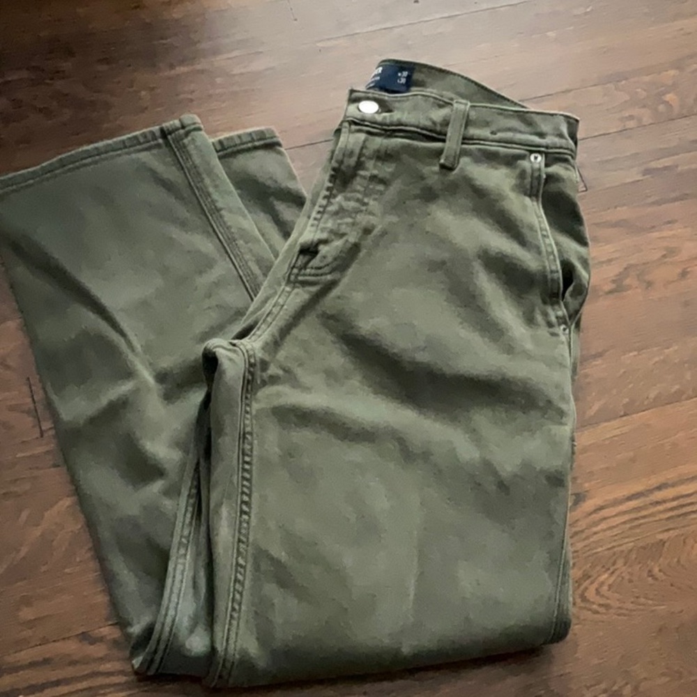 Olive Green Pants loose Carpenters